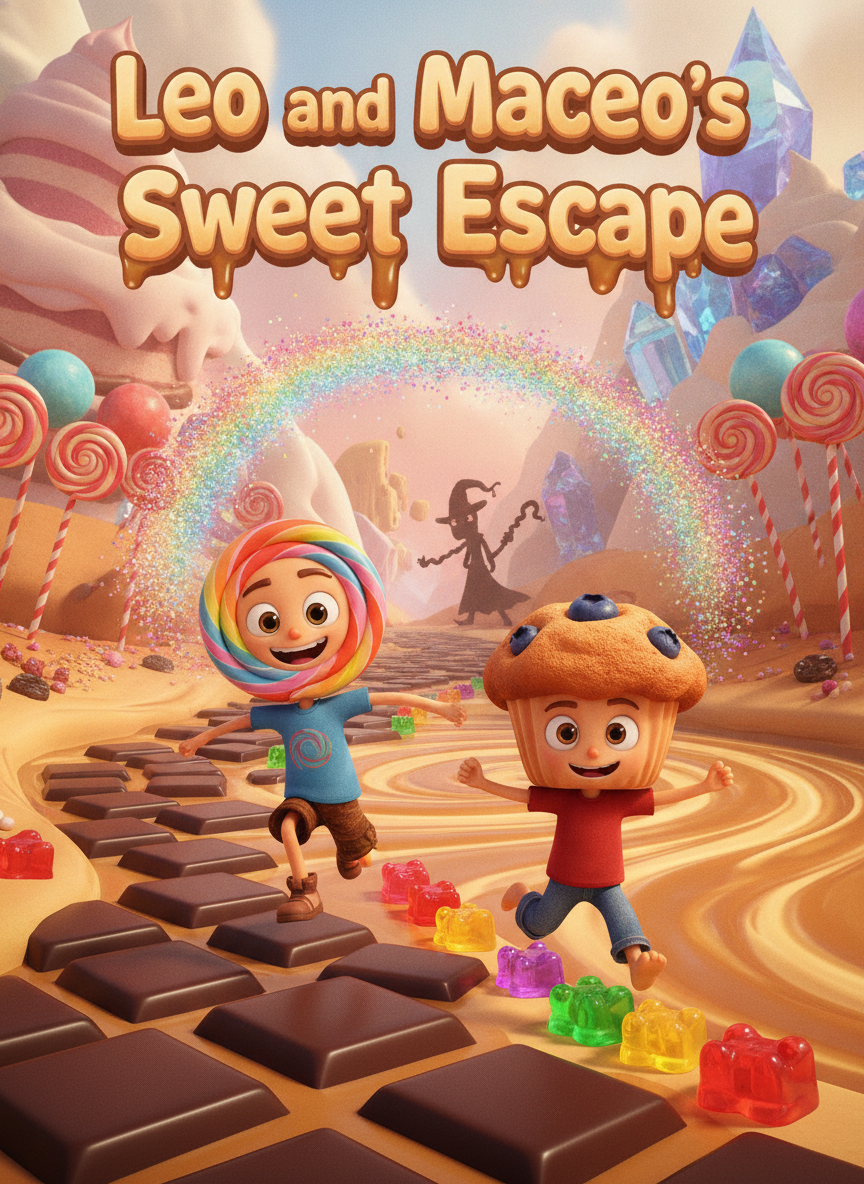 Leo and Maceo's Sweet Escape storybook cover.